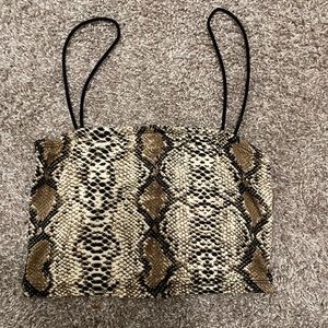 Crop Top Snake Print